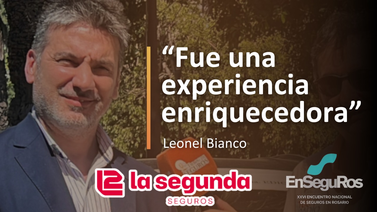 En nuestro paso por EnSeguRos 2025 tuvimos la oportunidad de conversar con Leonel Bianco, Gerente Comercial del Grupo Asegurador La Segunda, quien participó en el evento de un panel y nos contó de su opinión sobre este relevante tema.